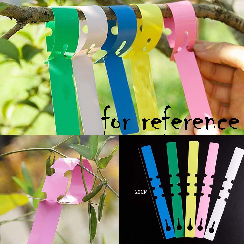 200 Pcs Plant Labels PVC Plant Tags for Garden Adjustable Waterproof Tree Plant Marker Tags, Blue