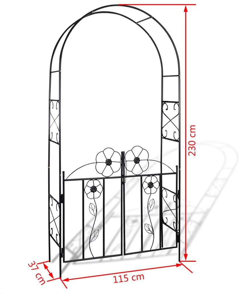Garden Climbing Plants Arch Door for Outdoor Pergola Archway Decor
