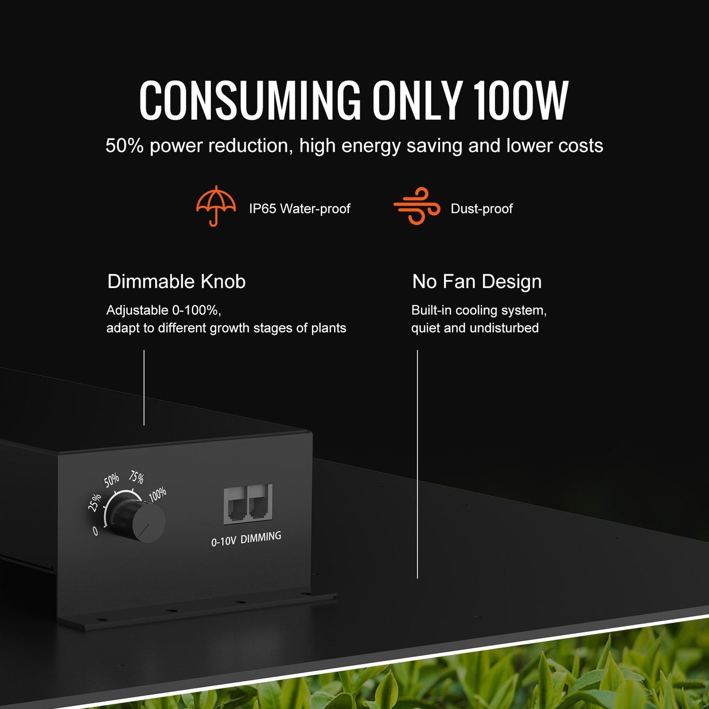 VEVOR 400W LED Grow Light, High Yield Samsung 281B Diodes Growing Lamp for Indoor Plants Seedling Veg and Bloom Greenhouse Growing, Full Spectrum Dimmable, Daisy Chain Driver for 4x4/5x5 ft Grow Tent