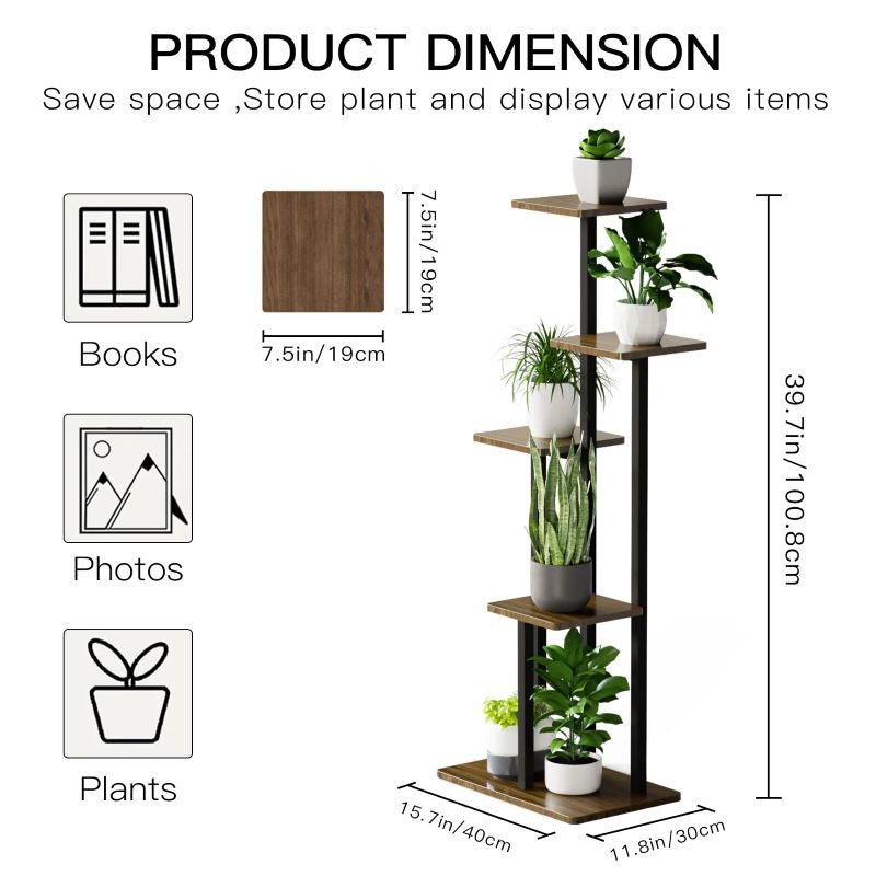 Multi-layer Plant Stand Suitable for Houseplants Display Shelf