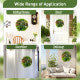 2 Pack Square Framed Artificial Foliage Wall Art