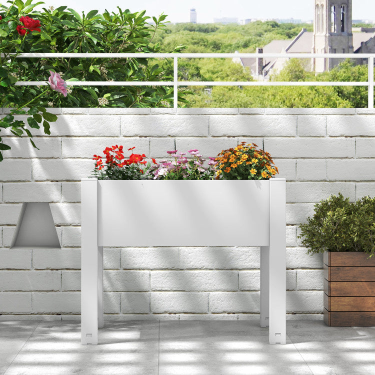 53L Raised Bed Grow Box Self-Watering Planter Box Stand with Water Level Monitor