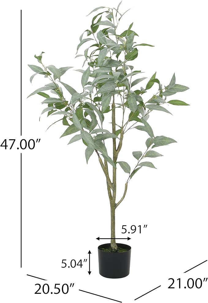 47.2 Inch Artificial Eucalyptus Leaves Bonsai