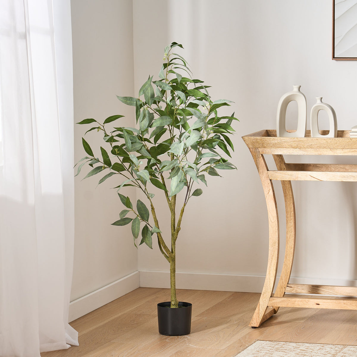 47.2 Inch Artificial Eucalyptus Leaves Bonsai
