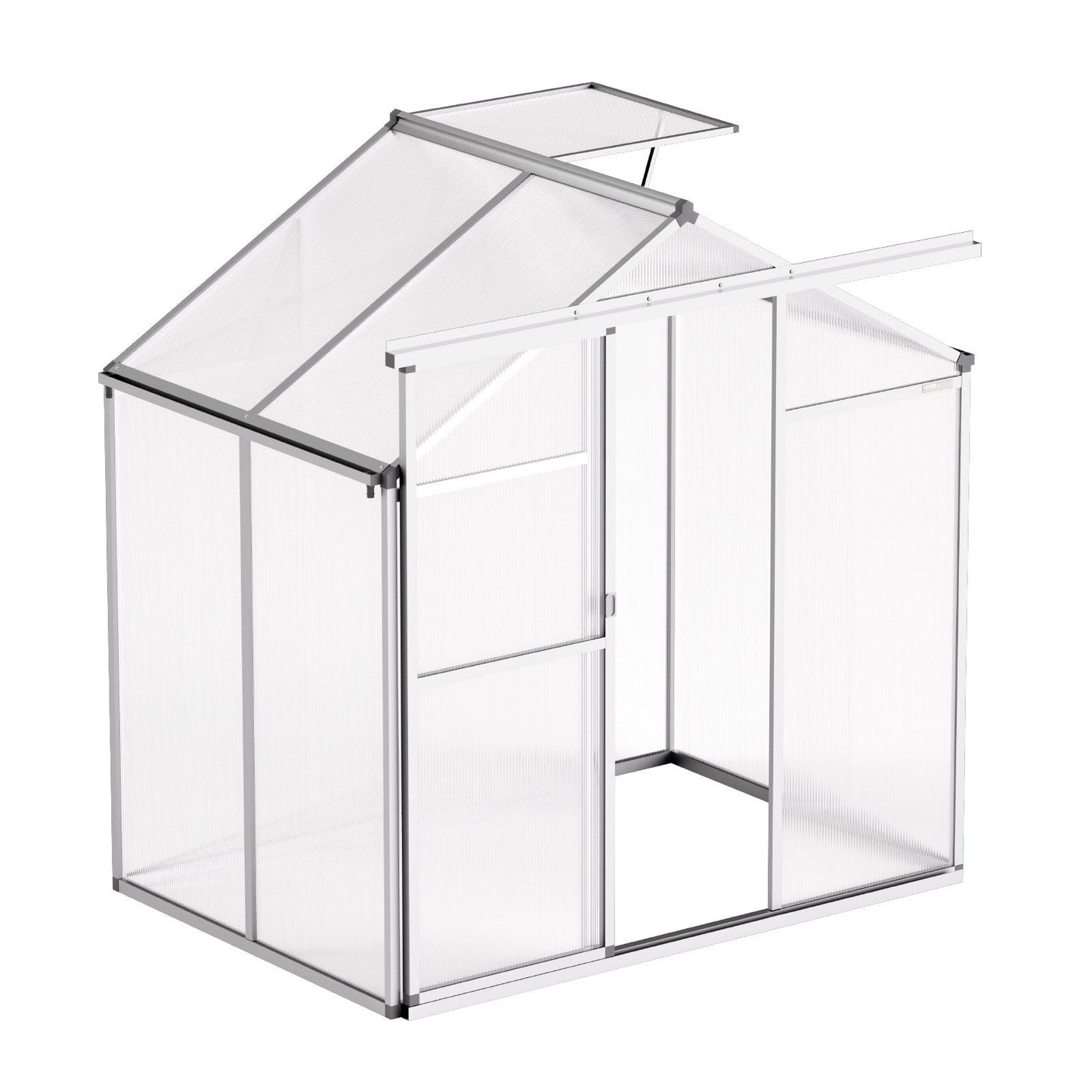 Polycarbonate Greenhouse 6 x 4 Ft Outdoor Walk-in Greenhouse for Garden